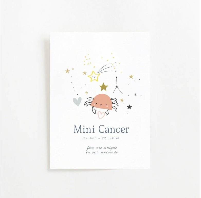Carte astro - mini Cancer - Les ptites soeurs
