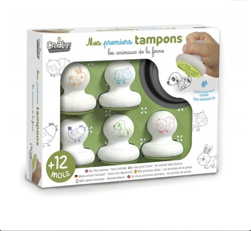 Mes premiers tampons "Animaux de la ferme" - Les ptites soeurs