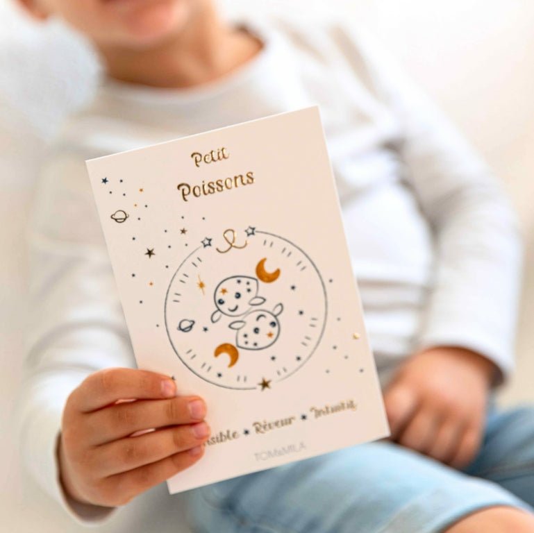 Carte astro poisson - Les ptites soeurs
