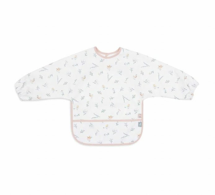 Bavoir à manches imperméable - Lovely Birds - Les ptites soeurs