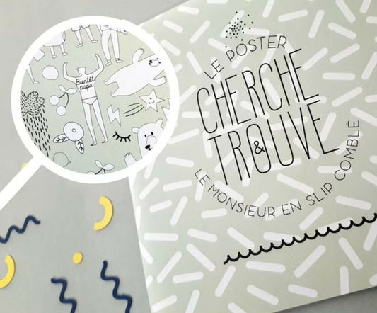 Poster cherche & trouve - annonce futur papa - Les ptites soeurs