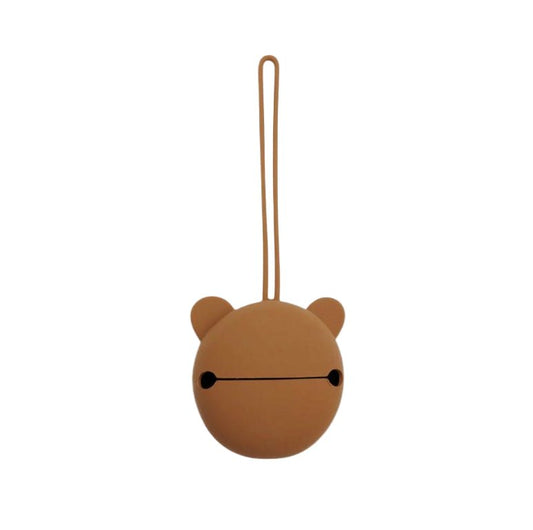 Étui à sucette en silicone - Caramel - Les ptites soeurs