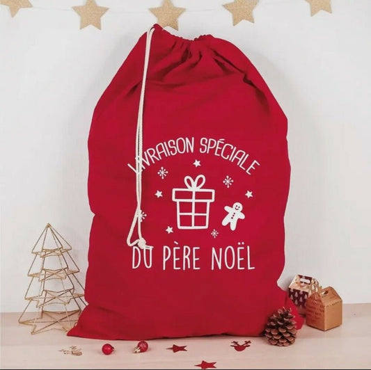 Hotte rouge de Noël - Livraison spéciale de Noël - Les ptites soeurs