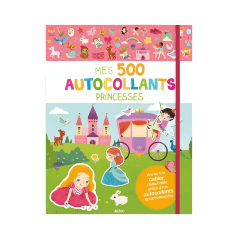 MES 500 AUTOCOLLANTS - PRINCESSES 500 autocollants repositionnables - Les ptites soeurs