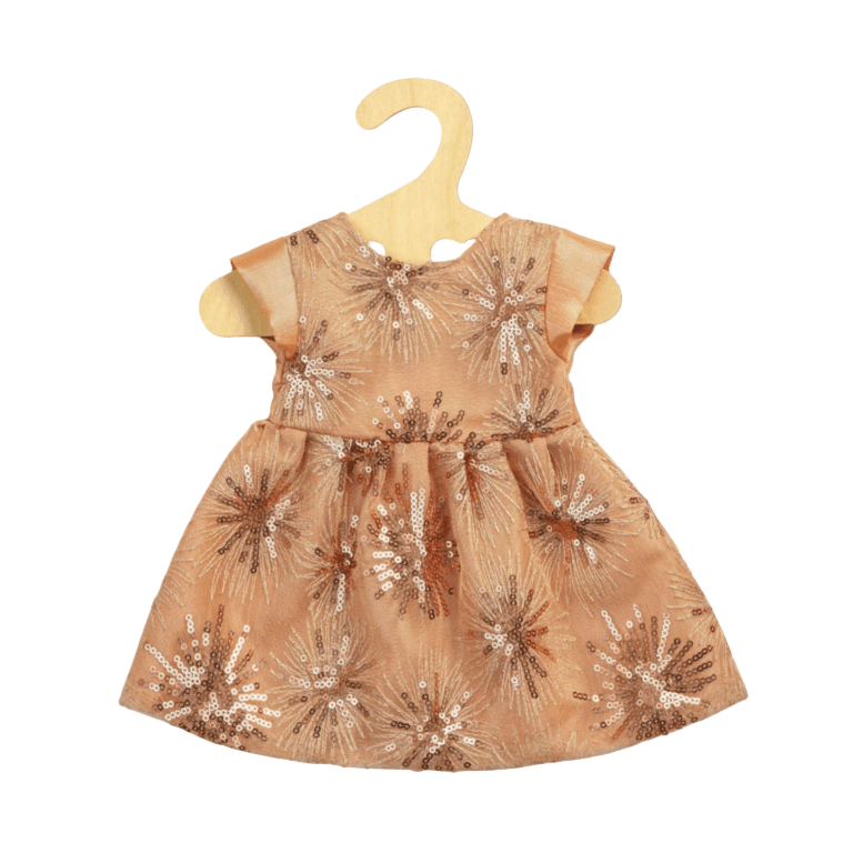 Robe de poupée à paillettes "Rose Gold" - Les ptites soeurs