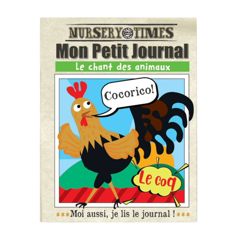 Journal bébé en tissu - le chant des animaux - Les ptites soeurs